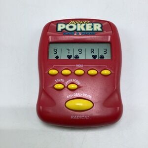 Radica Pocket Poker Daw‎ & Deuces Game 1997 Tested Works